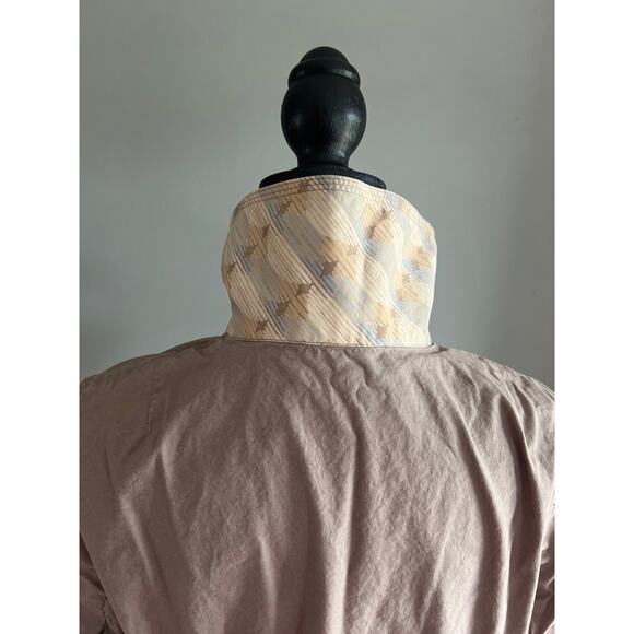 Sigrid Olsen Taupe tan button front blazer jacket pockets lightweight plus 14 - Picture 6 of 8